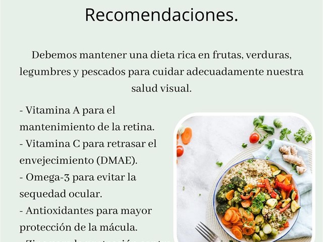 Alimentación y visión.