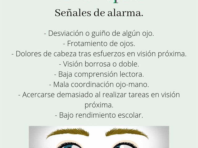 Ambliopia: Señales de alarma.