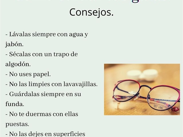 Como coidar as nosas lentes?