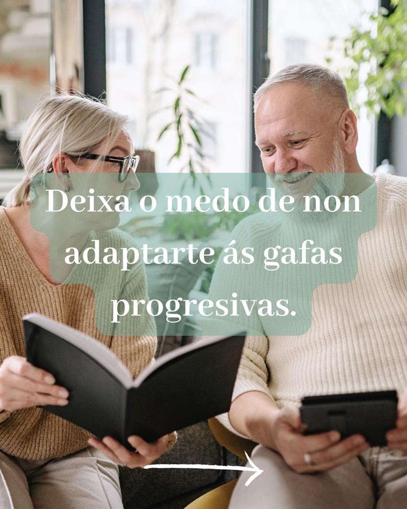Deixa o medo de non adaptarte ás gafas progresivas.