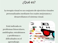 Terapia visual: ¿beneficios?