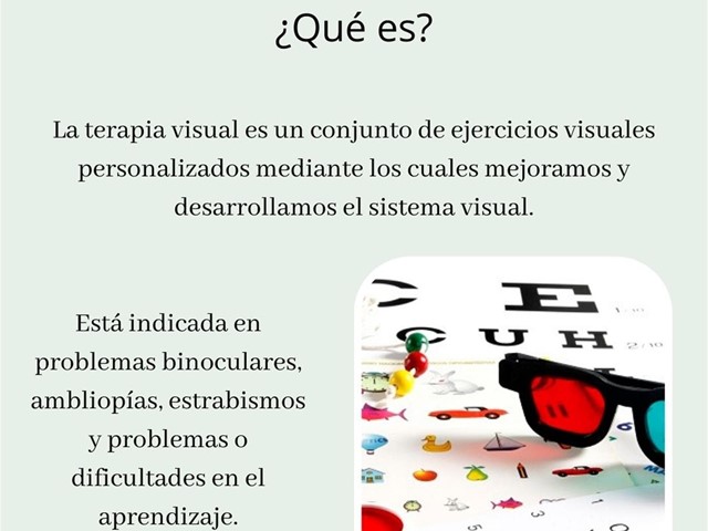 Terapia visual: ¿beneficios?